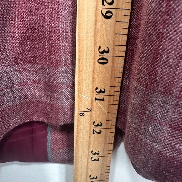 Michael Kors Wool Silk Linen Sport Coat Blazer Men 50L Pink Check 2 Btn Jacket - Picture 6 of 14